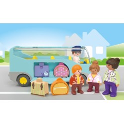 Playmobil - Junior 71682 Autobus, inclusi bagagli e quattro personaggi, giocattolo sostenibile realizzato in plastica a base veg