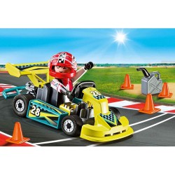 Playmobil - Action 9322 Valigetta Go Kart, per Bambini dai 4 Anni, PM3226