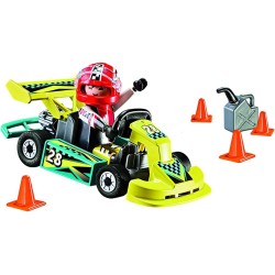 Playmobil - Action 9322 Valigetta Go Kart, per Bambini dai 4 Anni, PM3226