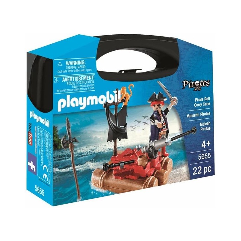 Playmobil - Valigetta 5655 con Zattera del Pirata, PM6559