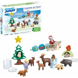 Playmobil Junior - 70297 Calendario dell  Avvento JUNIOR: Natale innevato, con 24 caselline, giocattolo sostenibile realizzato c