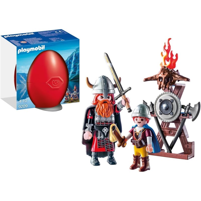 Playmobil - Uovo Vichingo Padre e Figlio 9209, PM9209