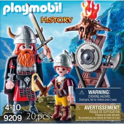 Playmobil - Uovo Vichingo Padre e Figlio 9209, PM9209