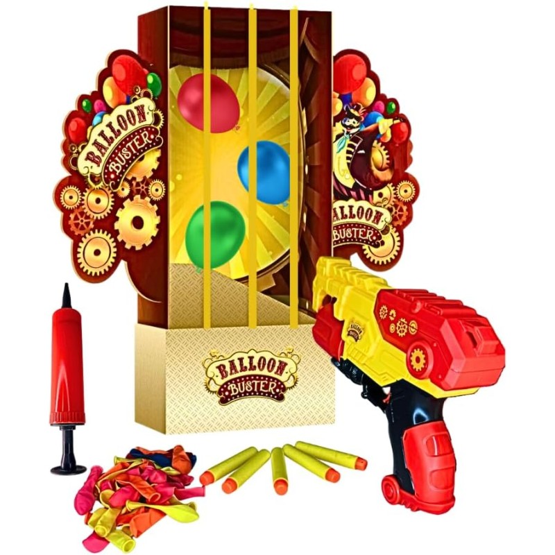 Beblip - Palloncino Buster - Giochi per Bambini Include 1 Pistola Giocattolo Frecce Schiuma a partire dai 4 Anni - Due ModalitÃ 