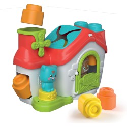 Clementoni - Soft Clemmy Touch &amp; Play Sensory Farm - Playset Fattoria con Mattoncini Morbidi Bambini 6 Mesi, Set Costruzioni