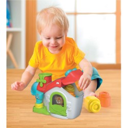 Clementoni - Soft Clemmy Touch &amp; Play Sensory Farm - Playset Fattoria con Mattoncini Morbidi Bambini 6 Mesi, Set Costruzioni