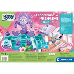 Clementoni - Lab Deluxe-Gioco Scientifico 8 Anni, Laboratorio Bambina, Realizzare Profumi, Fragranze, Esperimenti Scienza, Itali