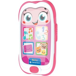 Clementoni - Baby Smartphone Rosa - Primo Telefono Giocattolo per Bambini 6 Mesi, Gioco Cellulare, Musicale, Regalo Elettronico 