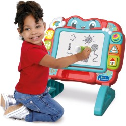 Clementoni - Baby Lavagna Canta e Impara - Gioco Elettronico Interattivo, Lavagna Magnetica Bambini 18 Mesi, Educativa Numeri e 