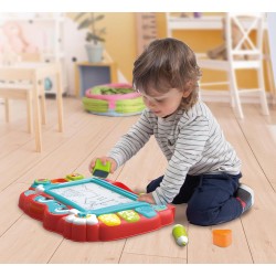 Clementoni - Baby Lavagna Canta e Impara - Gioco Elettronico Interattivo, Lavagna Magnetica Bambini 18 Mesi, Educativa Numeri e 