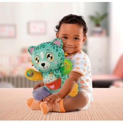 Clementoni - Baby Cleo e Leo dolci Leopardi - Peluche Parlante Interattivo, Gioco Educativo Prima Infanzia Bambini 6 Mesi, Gioco