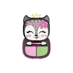 Clementoni - Crazy Chic-Lovely Eyeshadow: Pantera-Trousse Ombretti, Trucchi Sicuri E Anallergici, Set Cosmetici Bambine 6 Anni, 