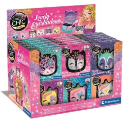 Clementoni - Crazy Chic-Lovely Eyeshadow: Volpe-Trousse Ombretti, Trucchi Sicuri E Anallergici, Set Cosmetici Bambine 6 Anni, Fa