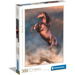 Clementoni - Collection-Wild Red Stallion-500 Pezzi-Puzzle, Verticale, Divertimento Per Adulti, Made In Italy, 35521