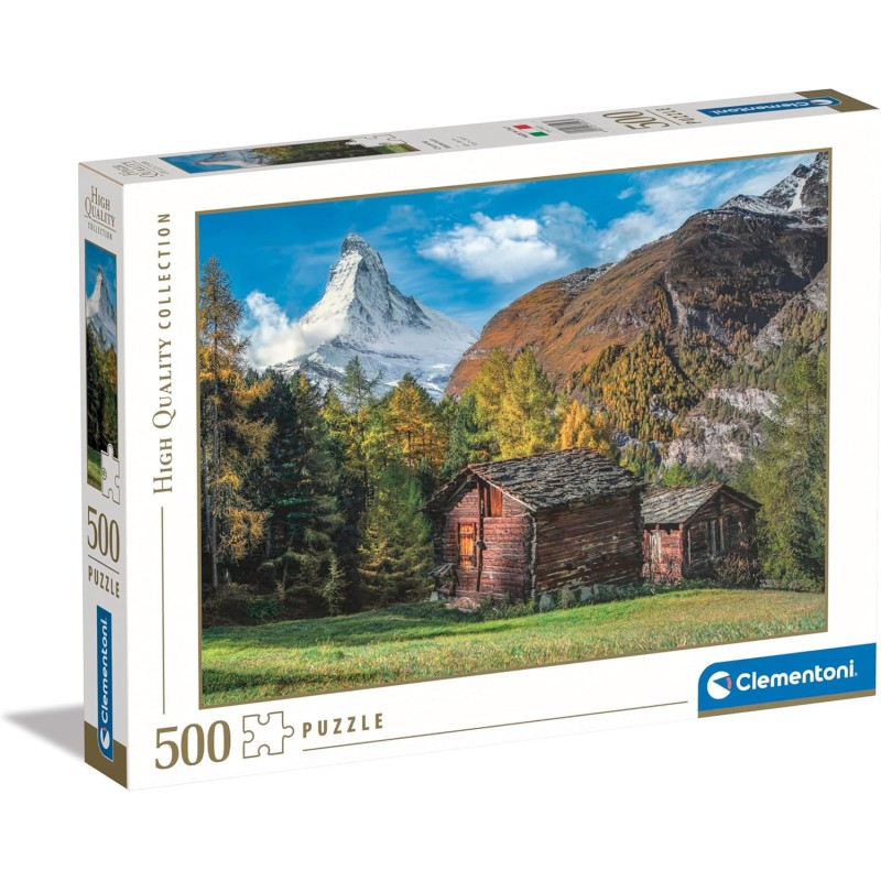 Clementoni - Collection-Charming Matterhorn-500 Pezzi-Puzzle, Orizzontale, Divertimento Per Adulti, Made In Italy, 35523