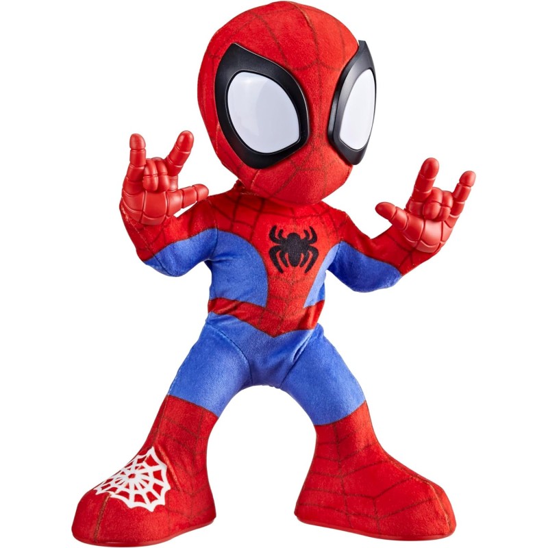 Hasbro - Marvel Spidey e i Suoi Fantastici Amici, Peluche interattivo Spidey Dance  N Crawl