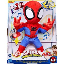 Hasbro - Marvel Spidey e i Suoi Fantastici Amici, Peluche interattivo Spidey Dance  N Crawl