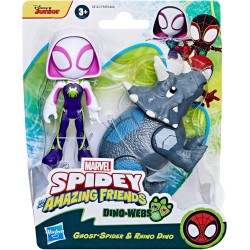 Hasbro - Marvel Spidey And His Amazing Friends Hero Dino WEBS Ghost