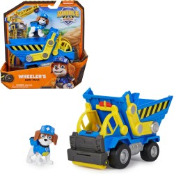 Spin Master - Rubble &amp; Crew, Veicolo da lavoro di Wheeler, Camion ribaltabile con parti mobili e personaggio da collezione, 