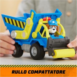 Spin Master - Rubble &amp; Crew, Veicolo da lavoro di Wheeler, Camion ribaltabile con parti mobili e personaggio da collezione, 