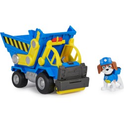 Spin Master - Rubble &amp; Crew, Veicolo da lavoro di Wheeler, Camion ribaltabile con parti mobili e personaggio da collezione, 