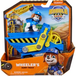 Spin Master - Rubble &amp; Crew, Veicolo da lavoro di Wheeler, Camion ribaltabile con parti mobili e personaggio da collezione, 