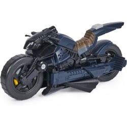 Spin Master - DC Comics, Veicolo Batman Adventures 2 in 1, Batcycle Trasformabile, Macchina Batman Compatibile con Tutte Le Acti