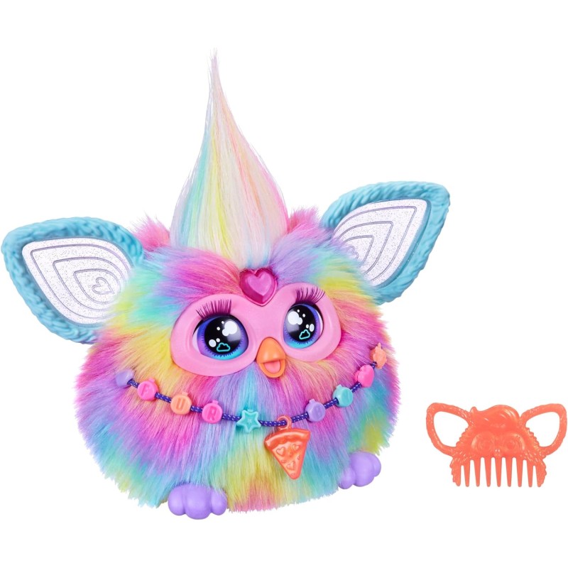 Hasbro - Furby Tie Dye, Giocattolo di Peluche interattivo - Versione Italiana