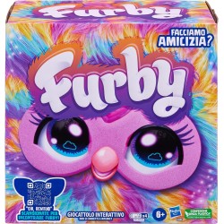 Hasbro - Furby Tie Dye, Giocattolo di Peluche interattivo - Versione Italiana