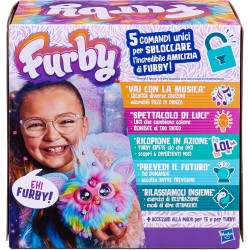 Hasbro - Furby Tie Dye, Giocattolo di Peluche interattivo - Versione Italiana