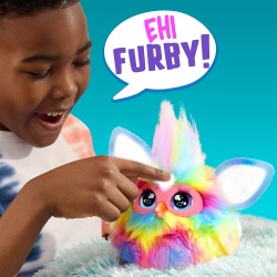 Hasbro - Furby Tie Dye, Giocattolo di Peluche interattivo - Versione Italiana