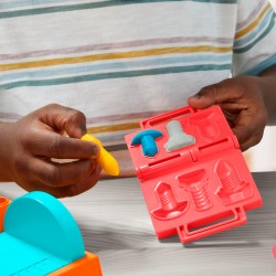 Hasbro - Play-Doh, Banco degli Attrezzi con formine e segheria, Playset