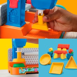 Hasbro - Play-Doh, Banco degli Attrezzi con formine e segheria, Playset