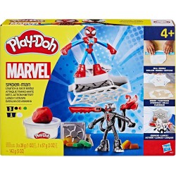 Hasbro - Play-Doh Marvel, Set da Gioco per Battaglie Lancia e Taglia di Spider-Man