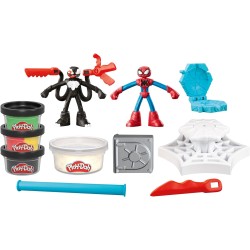 Hasbro - Play-Doh Marvel, Set da Gioco per Battaglie Lancia e Taglia di Spider-Man