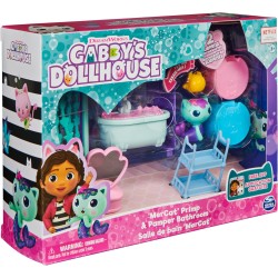 Spin Master - Gabby s Dollhouse, La sala da bagno di Siregatta, Mini Playset stanze della casa, giochi per bambini dai 3 anni in