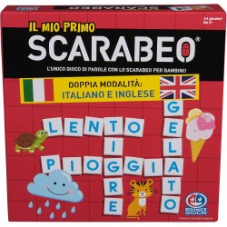 Editrice Giochi - Il Mio Primo Scarabeo Edizione Italiano-Inglese, Gioco da Tavolo, Gioco per Apprendimento di Lettere e Parole,