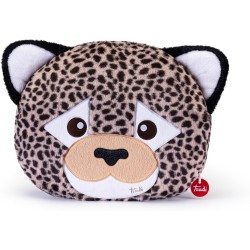 Trudi - Cuscino Leopardo cuscini di peluche da arredo decorativi animali, regalo di compleanno | 32x38x9cm taglia M | Pillows | 