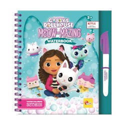 Lisciani Giochi - Gabby s Dollhouse Sketchbook Meow-Mazing Waterbook, 13003