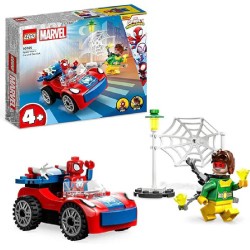 LEGO - Marvel 10789 LÂ’Auto di Spider-Man e Doc Ock, Macchina Giocattolo di Spidey e i Suoi Fantastici Amici, per Bambini 4+