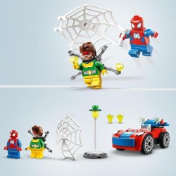 LEGO - Marvel 10789 LÂ’Auto di Spider-Man e Doc Ock, Macchina Giocattolo di Spidey e i Suoi Fantastici Amici, per Bambini 4+