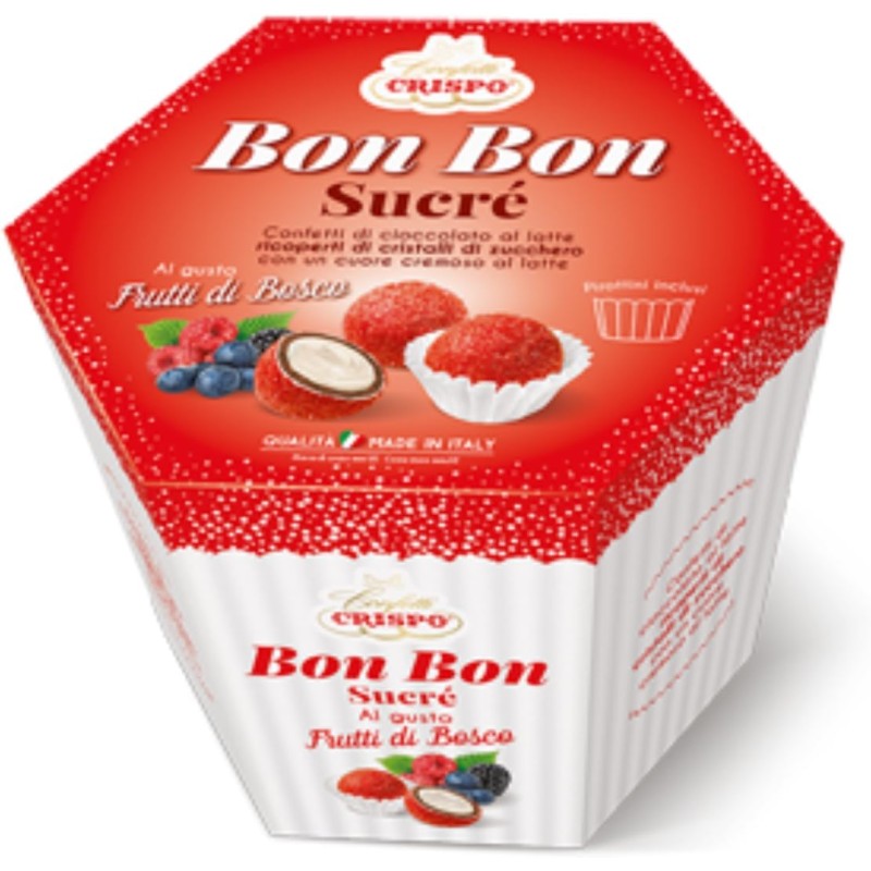 CRISPO Confetti Bon Bon SucrÃ© Rosso Frutti di Bosco Confezione da 500 gr, 010138315