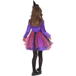 Rubies - Costume Strega Miss Ragnatela per bambina, Vestito e tiara con cappello per Halloween, Cosplay, Carnevale, Tg. M (9 / 1