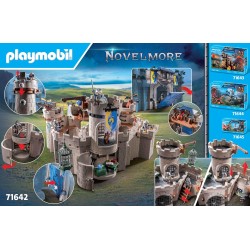 PLAYMOBIL - Novelmore 71642 Castello dei cavalieri, completo di tre cavalieri e numerosi accessori per battaglie realistiche, PM