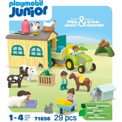 PLAYMOBIL - Junior 71656 Allegra Fattoria, giocattolo sostenibile realizzato in plastica a base vegetale, PM71656