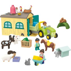 PLAYMOBIL - Junior 71656 Allegra Fattoria, giocattolo sostenibile realizzato in plastica a base vegetale, PM71656