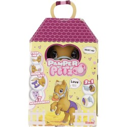 Simba - Pamper Petz Pony, +3 anni, 24 cm, con accessori, gender reveal, certificato di adozione, 105950009S06