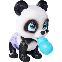 Simba - Pamper Petz Panda, simpatico animaletto con pannolino con funzione color-change, zampa magica, tre sorprese, 15 cm, 1059