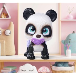 Simba - Pamper Petz Panda, simpatico animaletto con pannolino con funzione color-change, zampa magica, tre sorprese, 15 cm, 1059