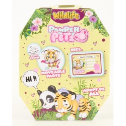 Simba - Pamper Petz Tigre, simpatico animaletto con pannolino con funzione color-change, zampa magica, tre sorprese, 15 cm, 1059